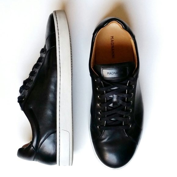 Magnanni Other - Magnanni Elonso Lo Black Leather Sneakers - 9